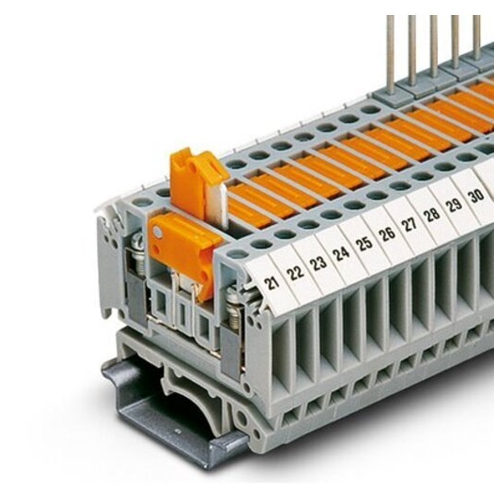 Disconnect and knife-disconnect terminal blocks